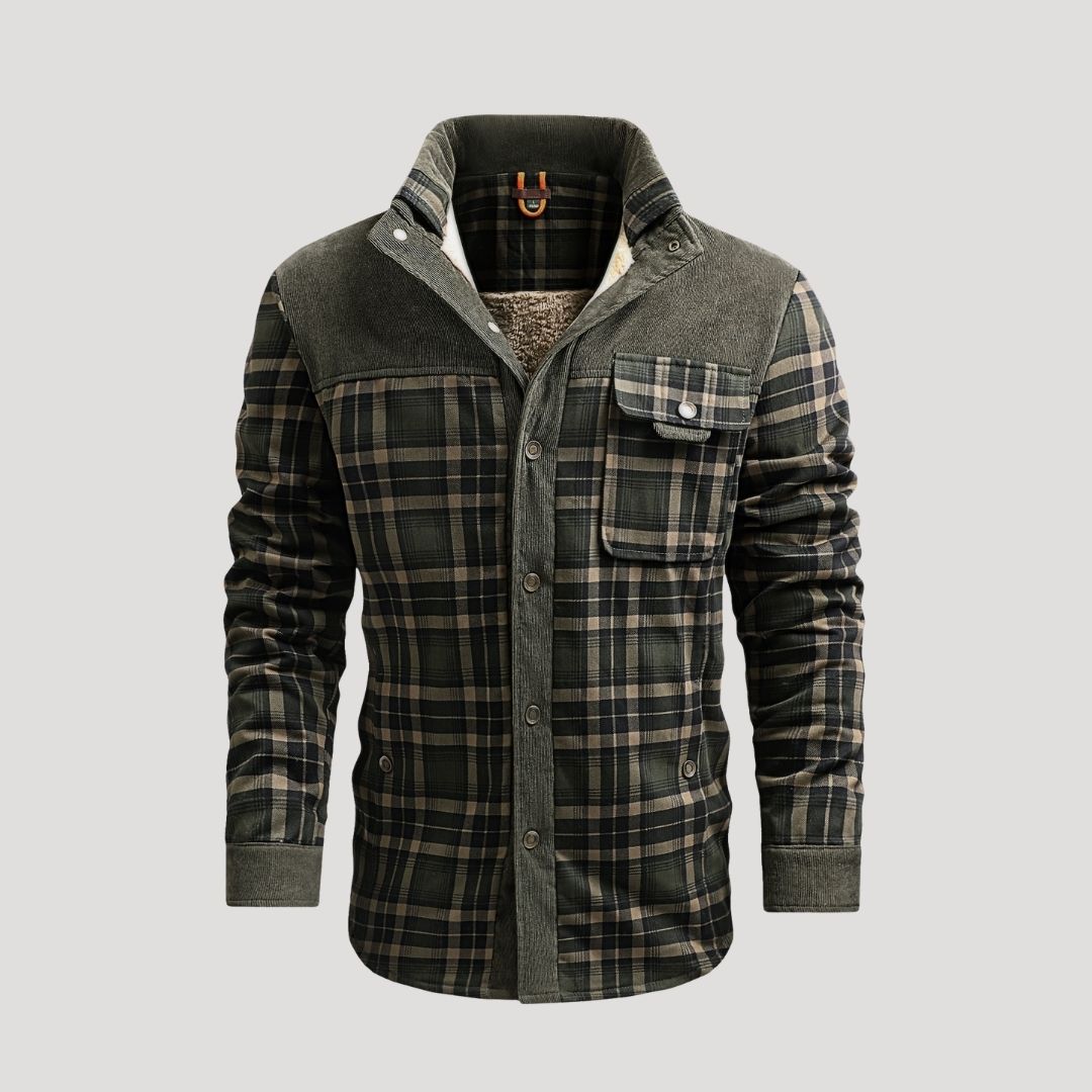 Thermal Waterproof Checked Winter Coat - OutfitLondon