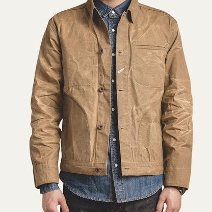 Classic Mens Waterproof Canvas Parka Jacket