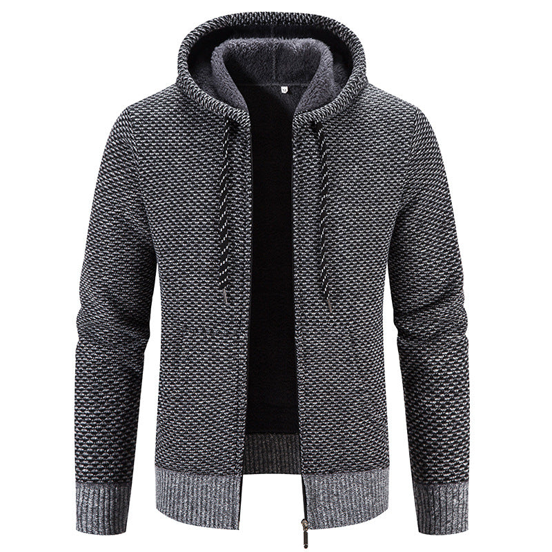 Men's Casual Long Hooded Winter Coat