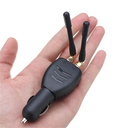Mini Car GPS Blocker Signal Jammer 2 Antenna Dual-Channel