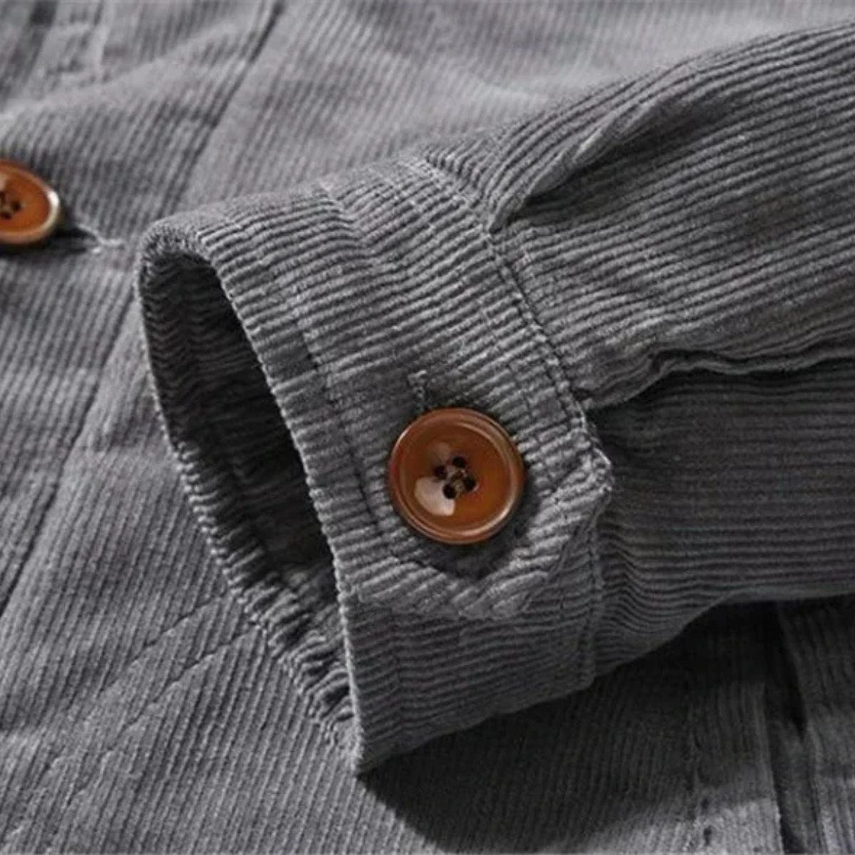 Rugged Mens Corduroy Insulated Winter Coat