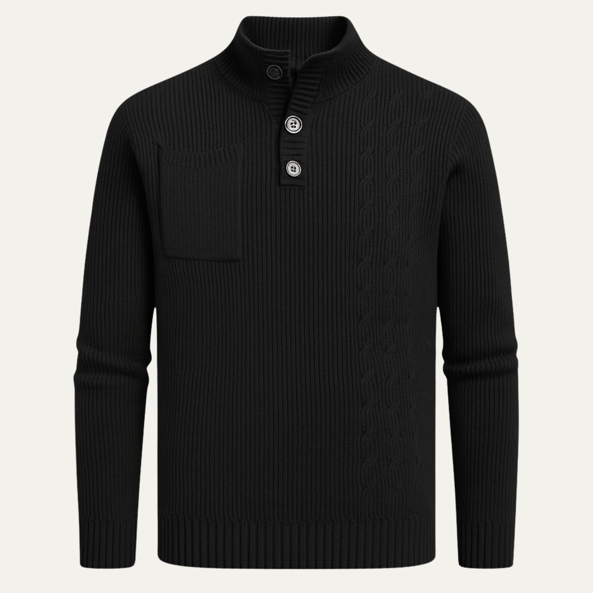 Men's Stylish Crew Neck Winter Knit Sweater - OutfitLondon