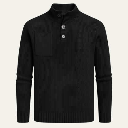Men's Stylish Crew Neck Winter Knit Sweater - OutfitLondon