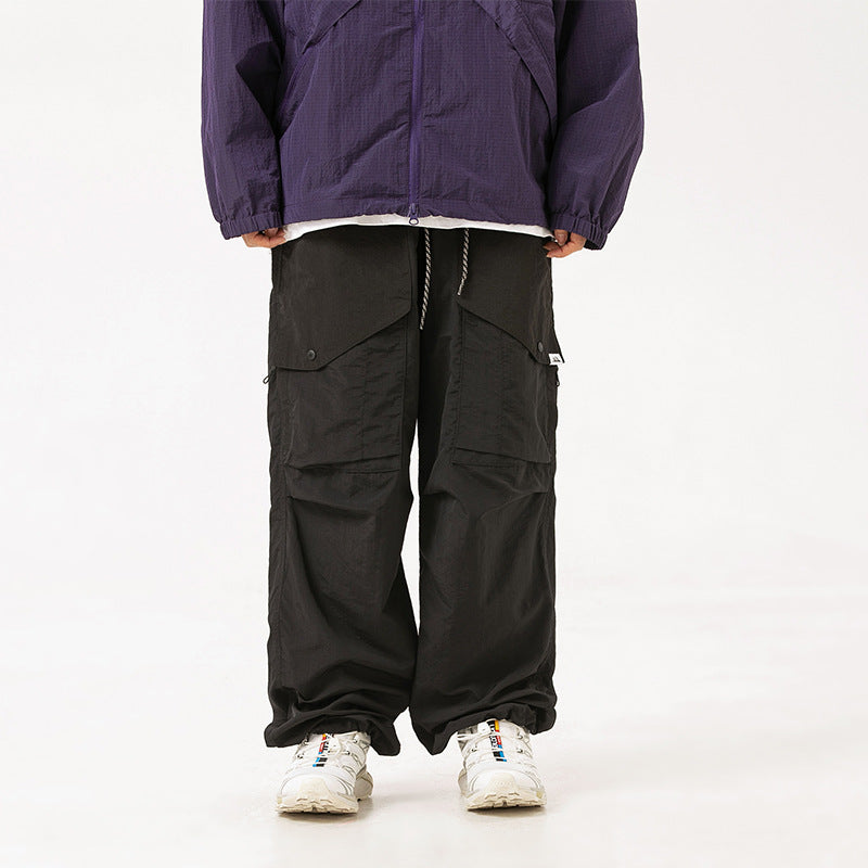 Men's Casual Loose-Fit Cotton Cargo Pants