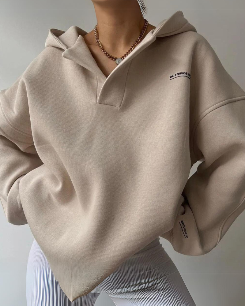 Relaxed Fit Women's Graphic Hoodie Sweatshirt