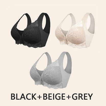 Front Closure 5D Shaping Push Up Bra – Seamless, Beauty Back, Comfy