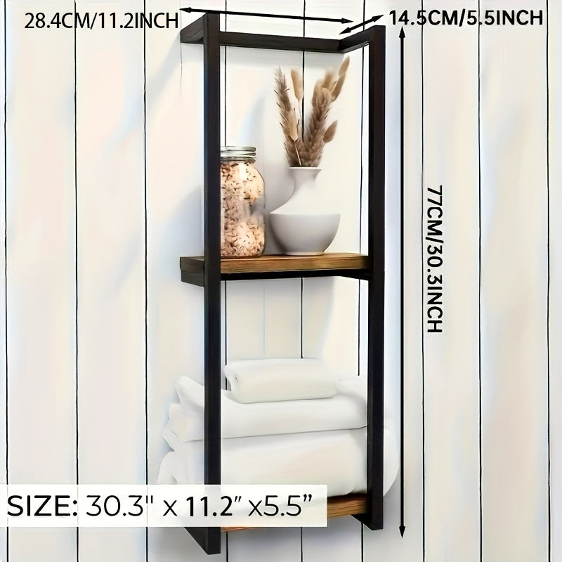 Compact Towel Holder for Bathroom Wall