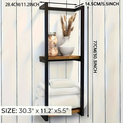 Compact Towel Holder for Bathroom Wall