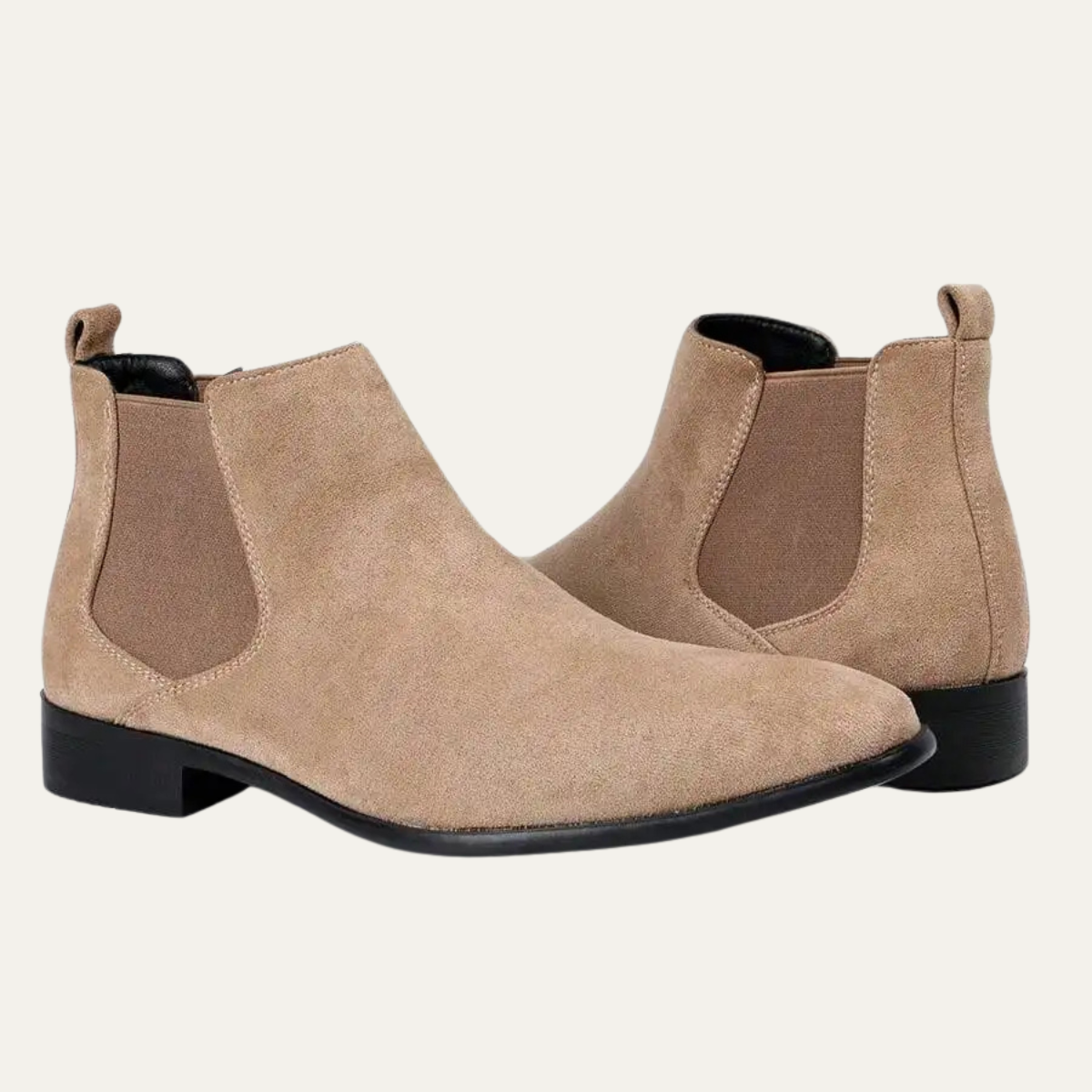 Comfortable Men's Suede Elastic Ankle Boots - OutfitLondon