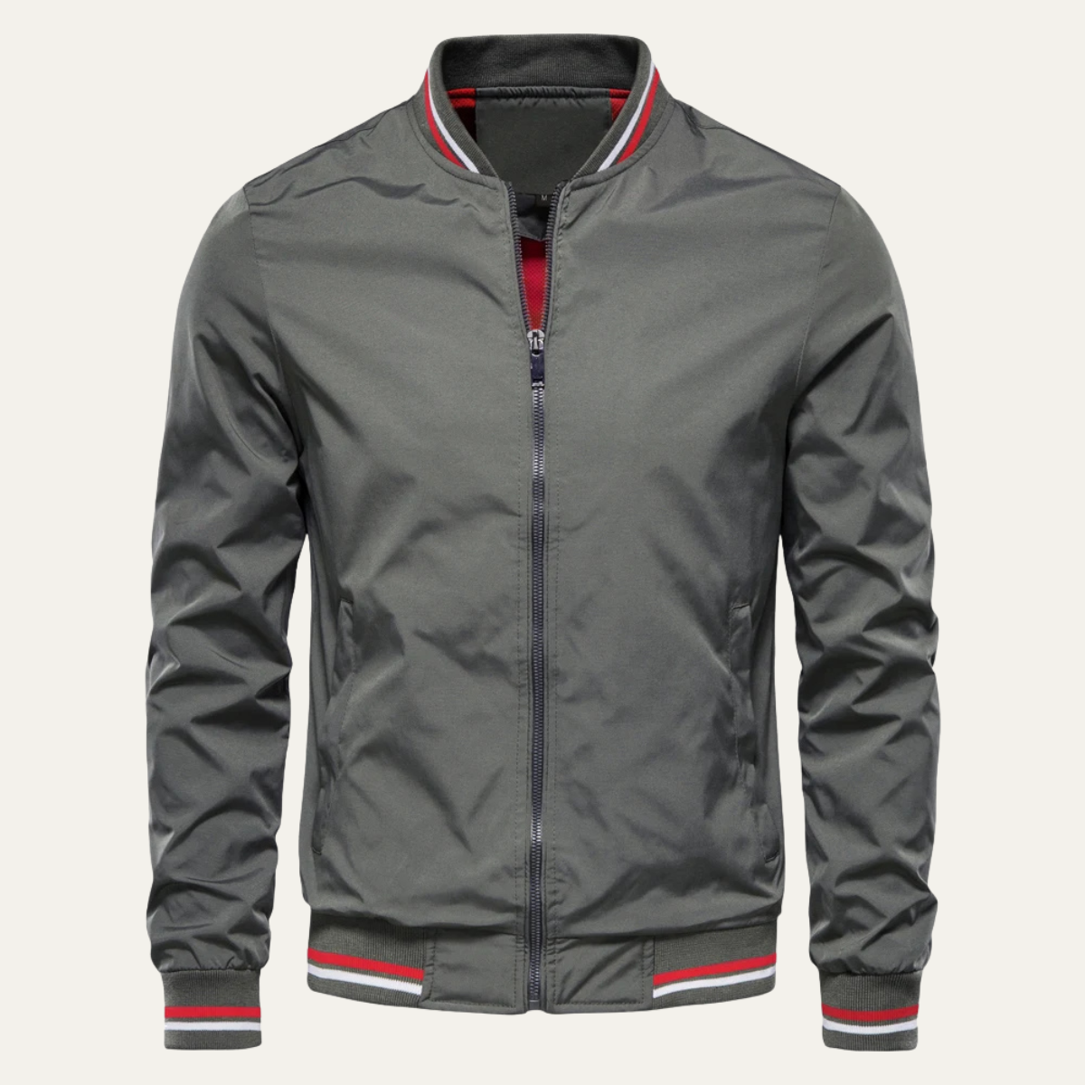 Classic Mens Zipper Lightweight Bomber Jacket
