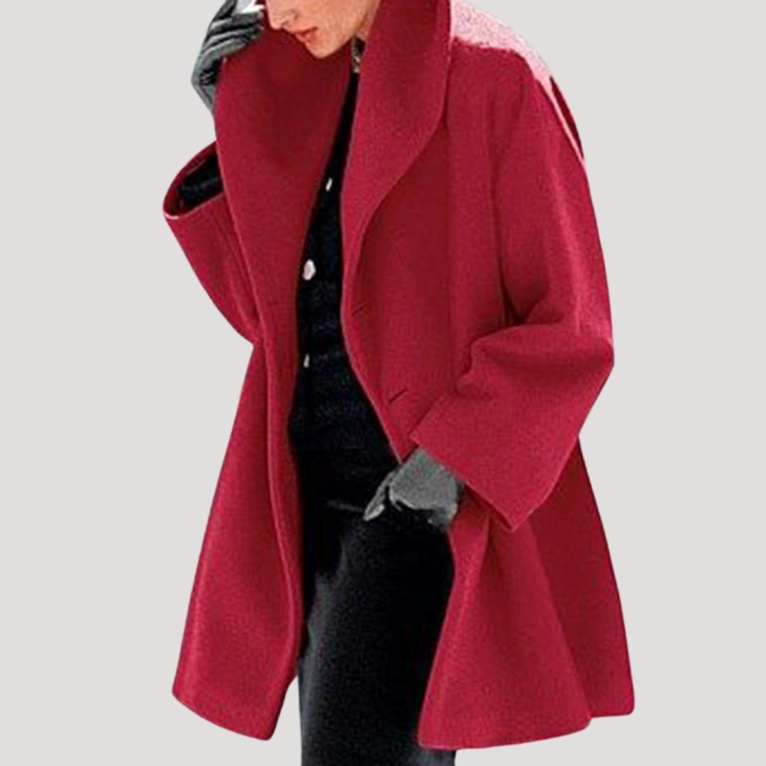 Premium Long Wool Women's Coat - Soft Edition