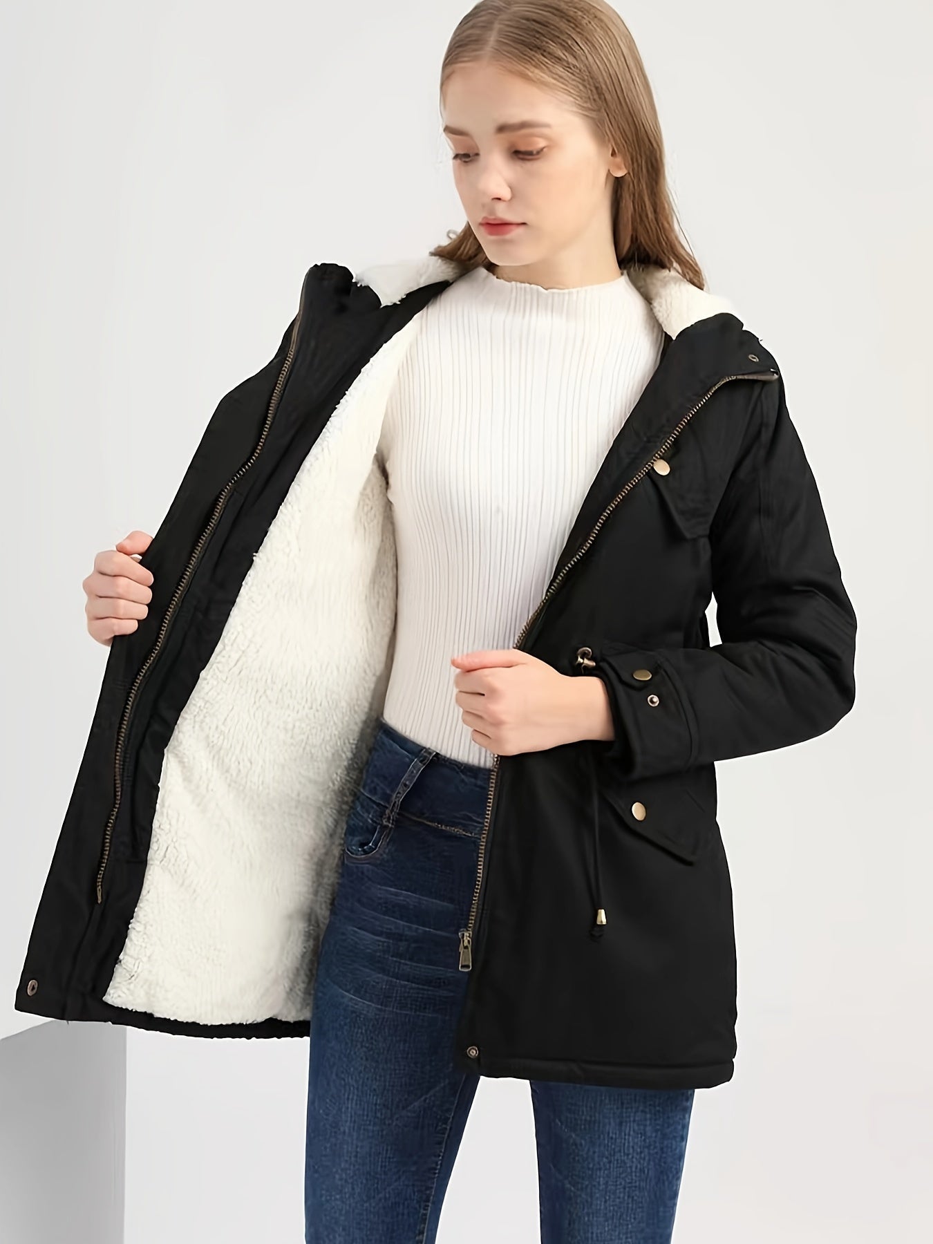Soft Women's Fleece Jacket for Daily Wear - OutfitLondon