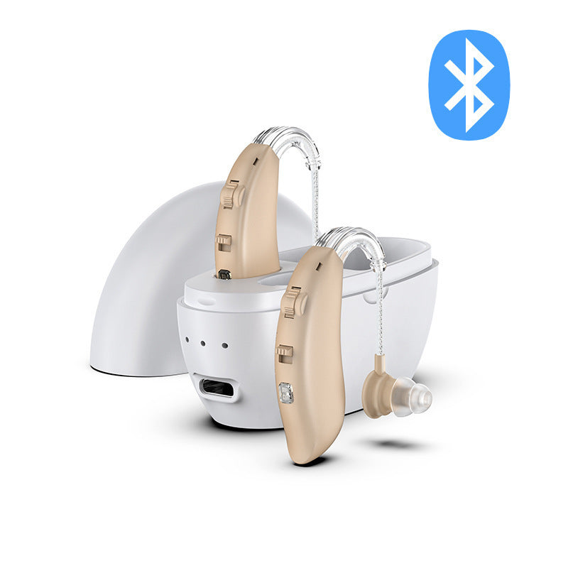 Rechargeable Hearing Aids Bluetooth Enabled Behind The Ear Hearing Aids
