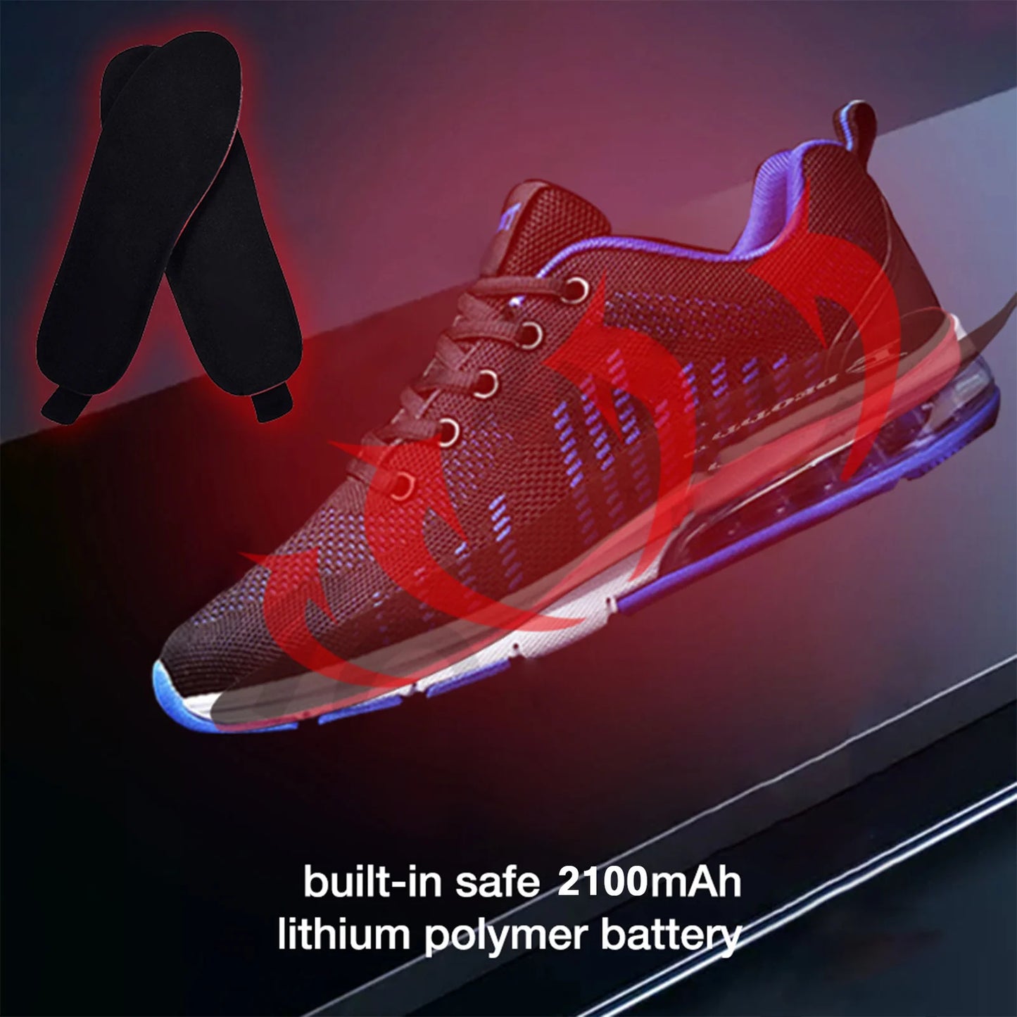 Rechargeable Heated Insoles With Remote