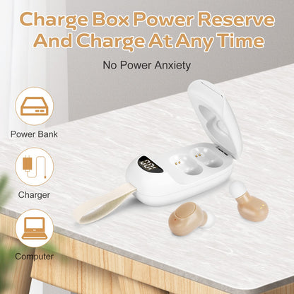 Hearing Aid for Seniors Rechargeable with Noise Cancelling