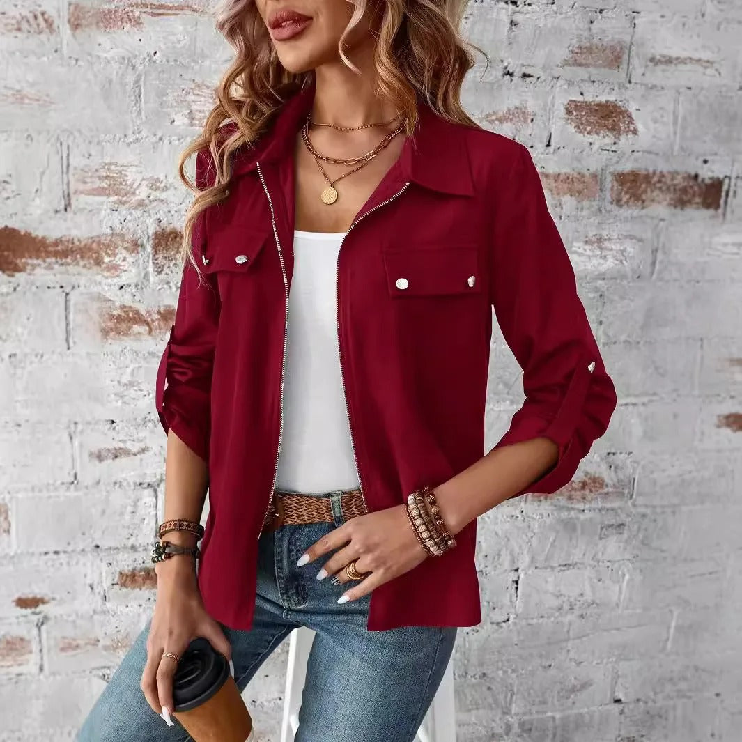 Waterproof Zipper Windbreaker Jacket