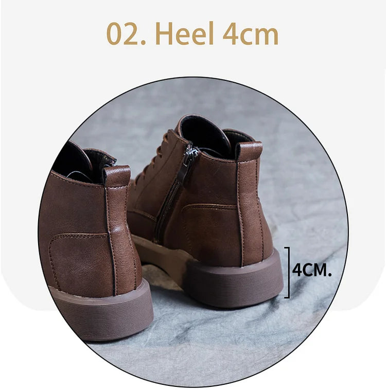 Cozy Classic Low Heel Ankle Boots for Women