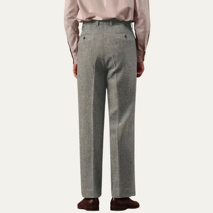 Classic Slim Fit High Waisted Dress Trousers
