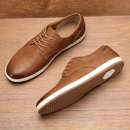 Premium Leather Running Shoes