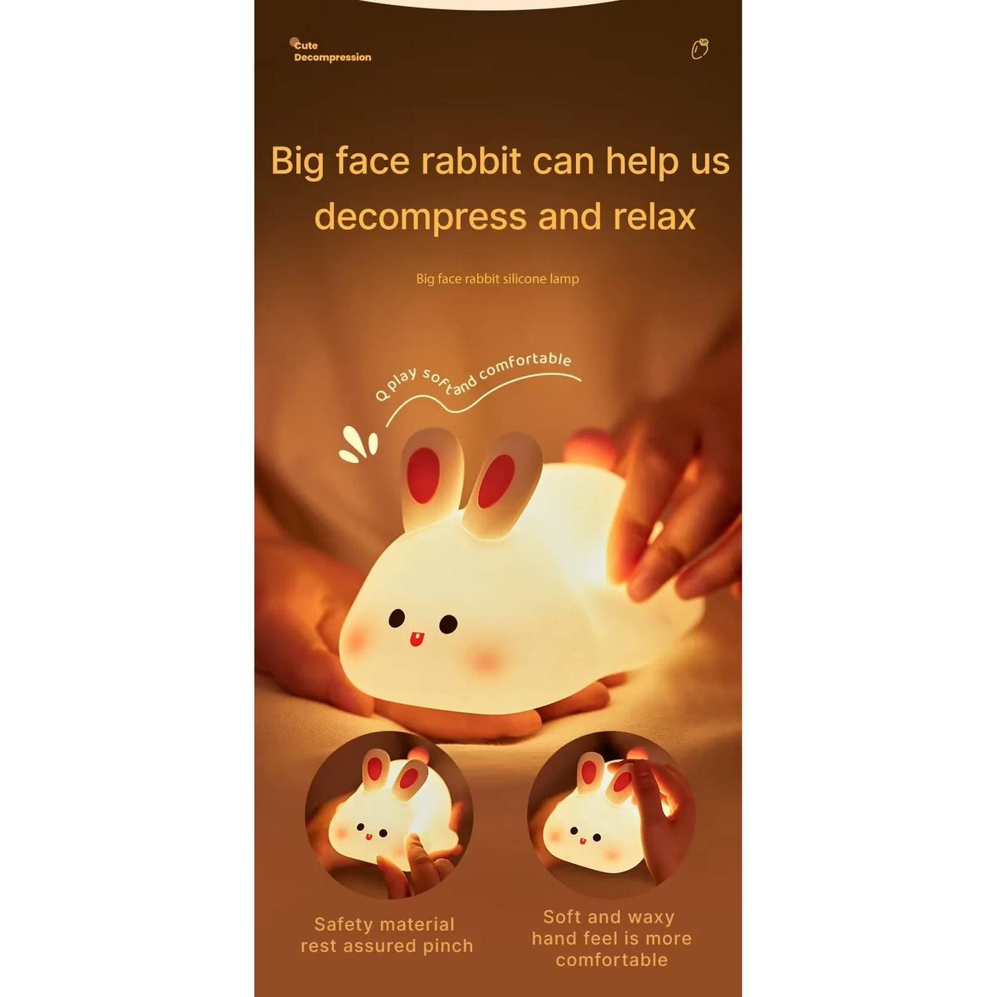 Silicone LED Night Light Animal Shape