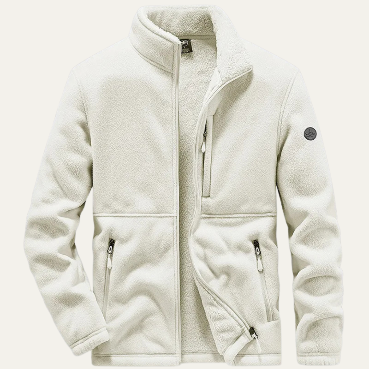 Warm Fleece Jacket with Plush Lining for Men - OutfitLondon