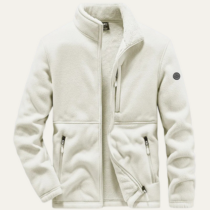Warm Fleece Jacket with Plush Lining for Men - OutfitLondon