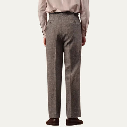 Classic Slim Fit High Waisted Dress Trousers