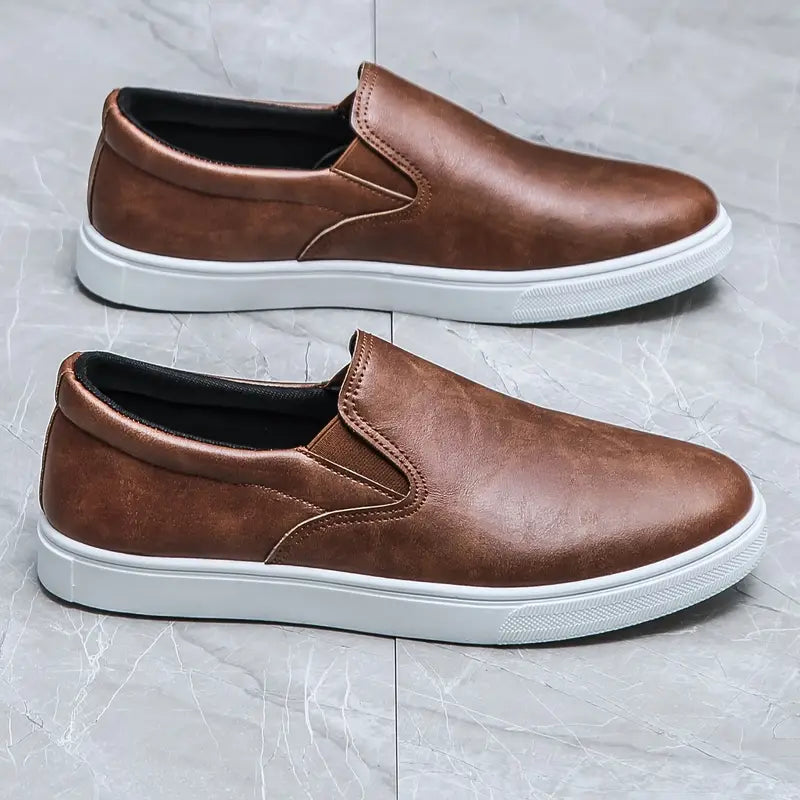 Classic Genuine Leather Slip Ons