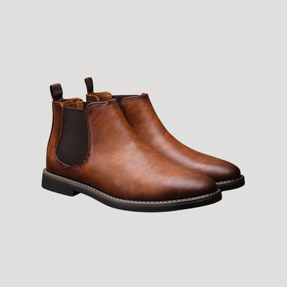 Insulated Waterproof Leather Ankle Boots