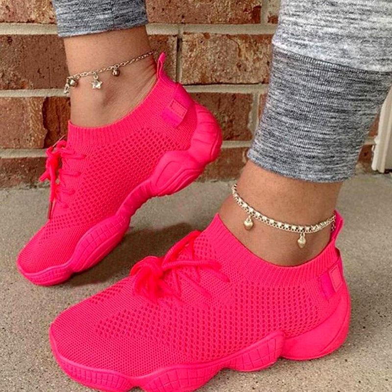 Women's Comfortable Breathable Lace-Up Sneakers