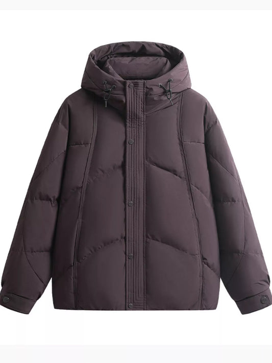 Big Mens Insulated Heavy Down Parka Coat - OutfitLondon