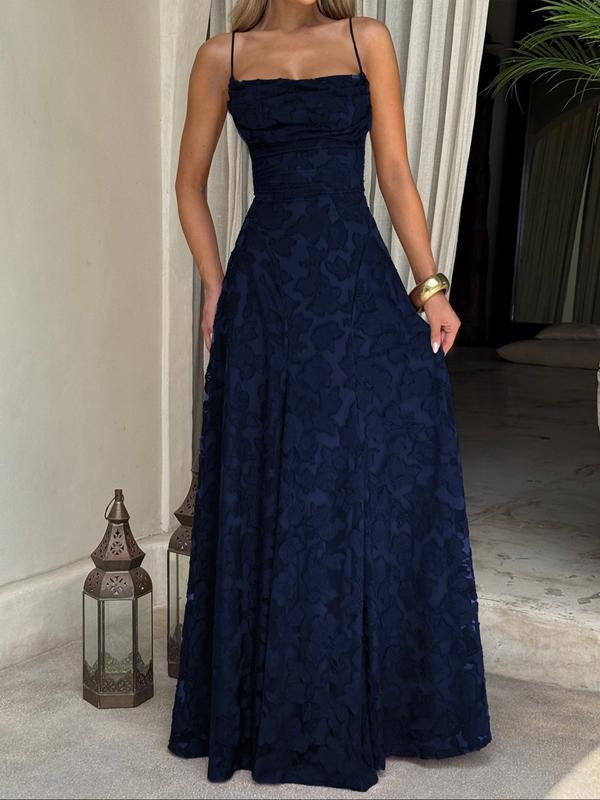 Beautiful Lace Backless Evening Gown for Women