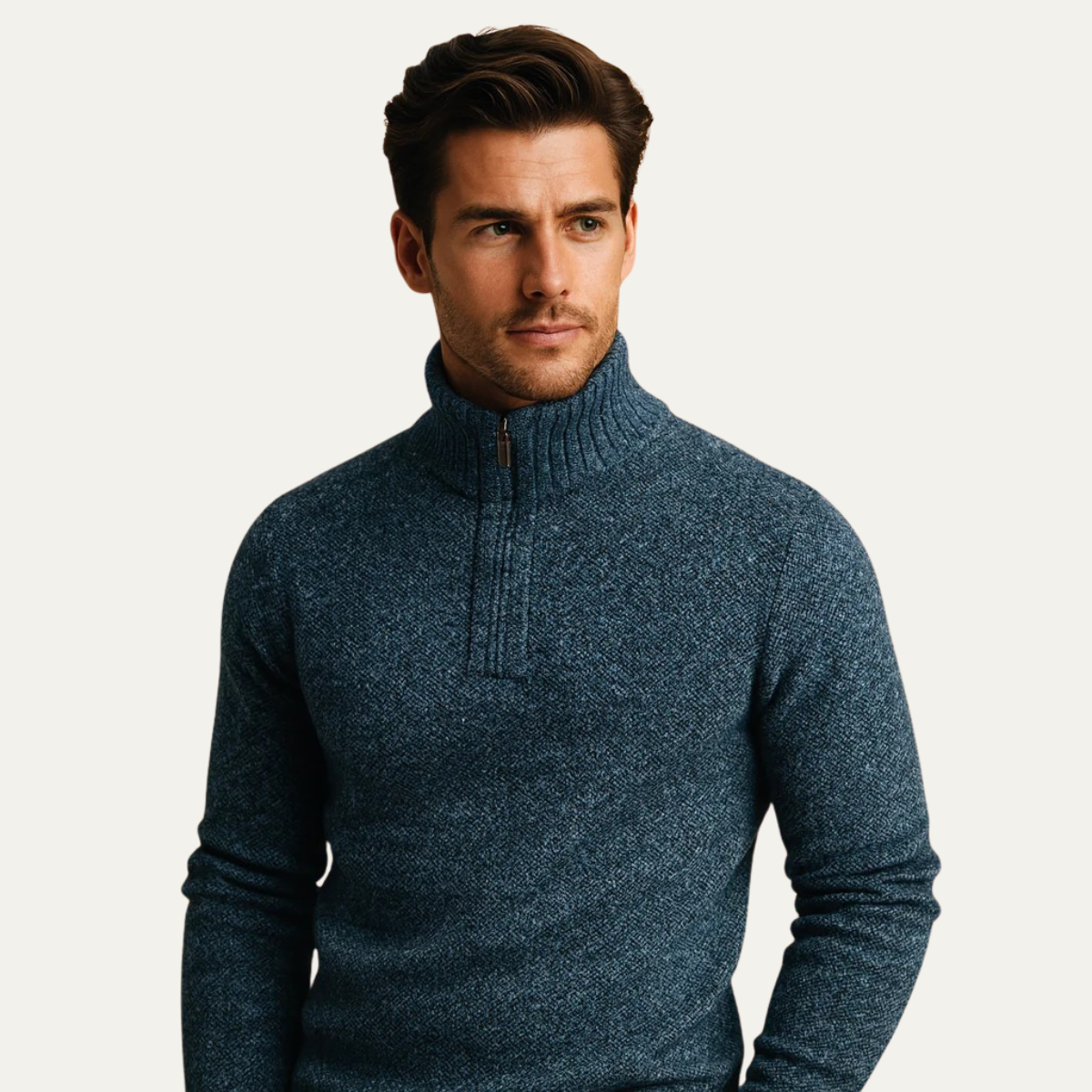 Warm Quarter Zip Fleece Pullover Sweater
