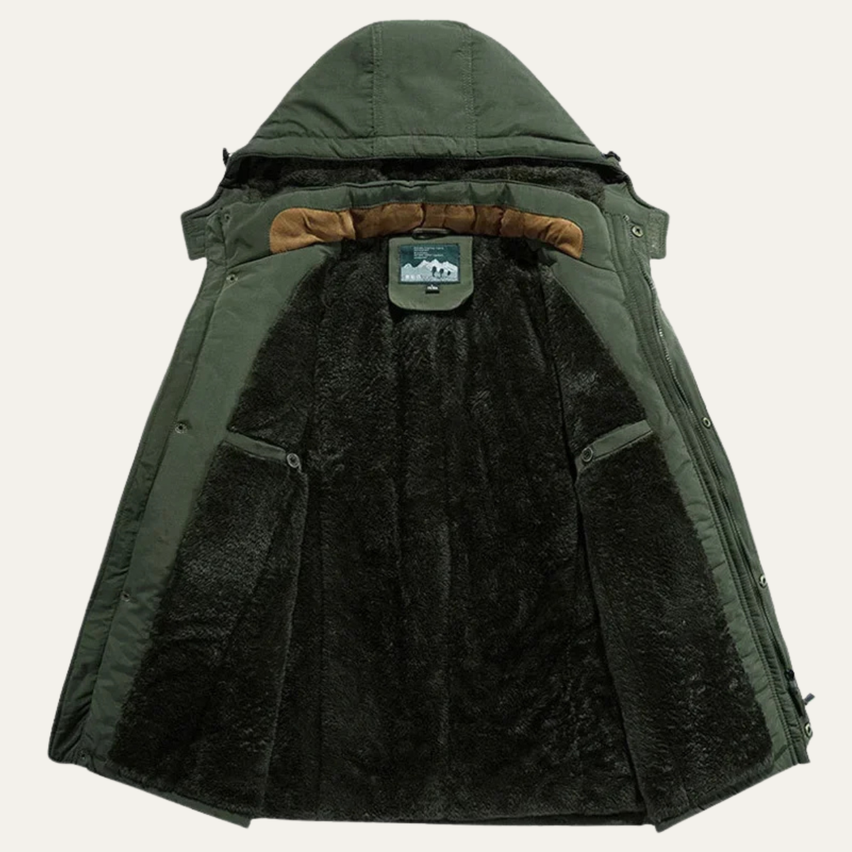 Warm Men's Insulated Hooded Winter Coat Jacket