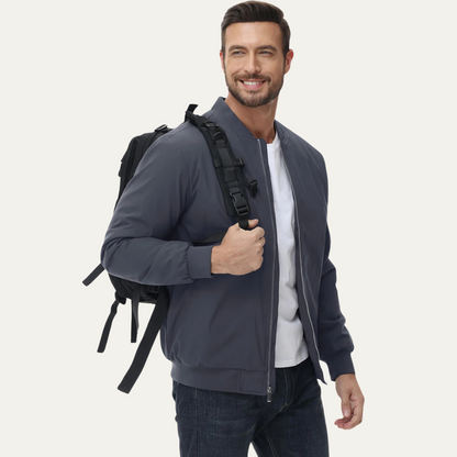 Slim Fit Men's Water Resistant Bomber Jacket