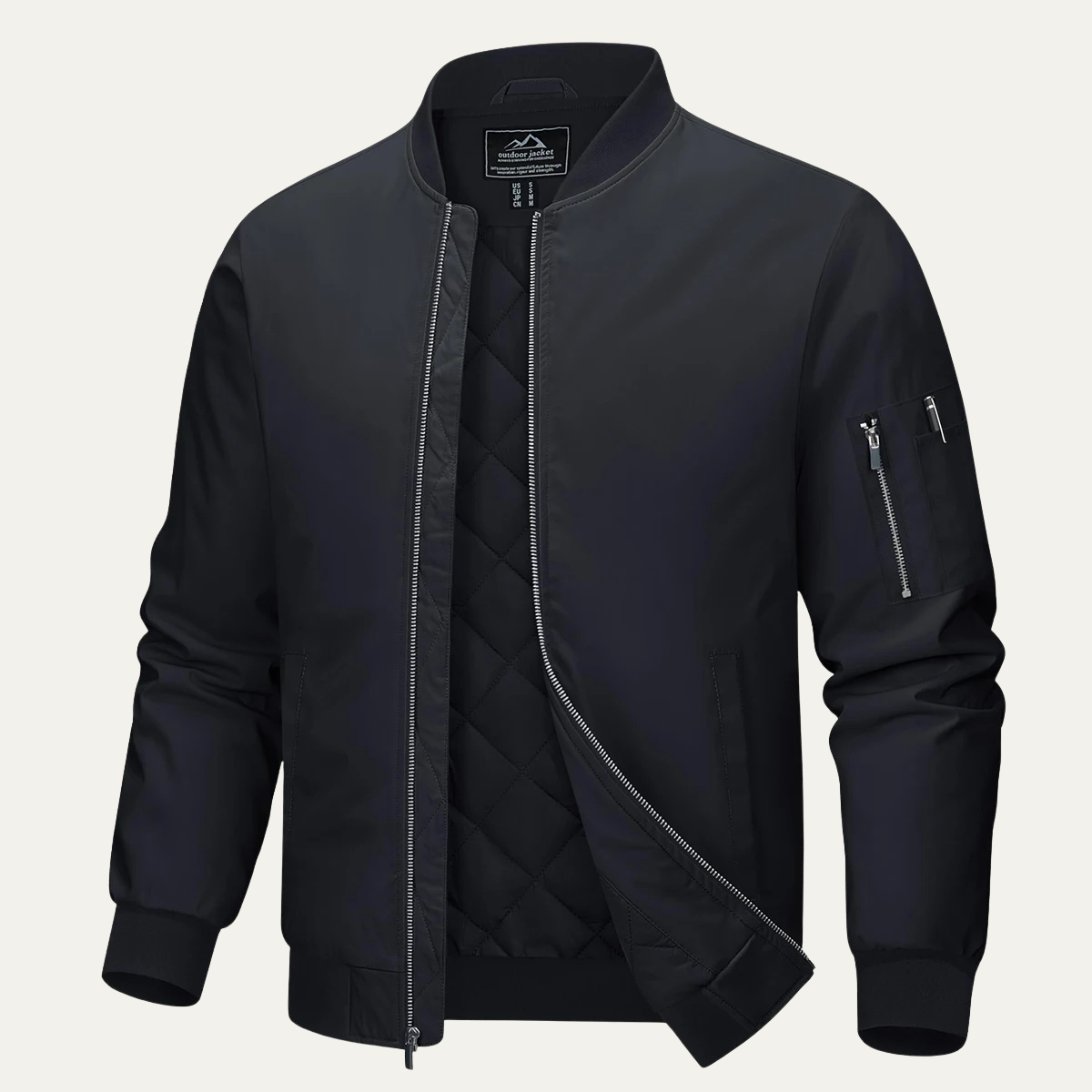 Vintage Quilted Mens Leather Jacket - OutfitLondon