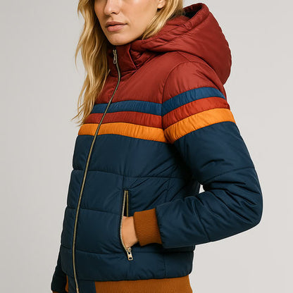 Warm Hooded Down Women's Coat