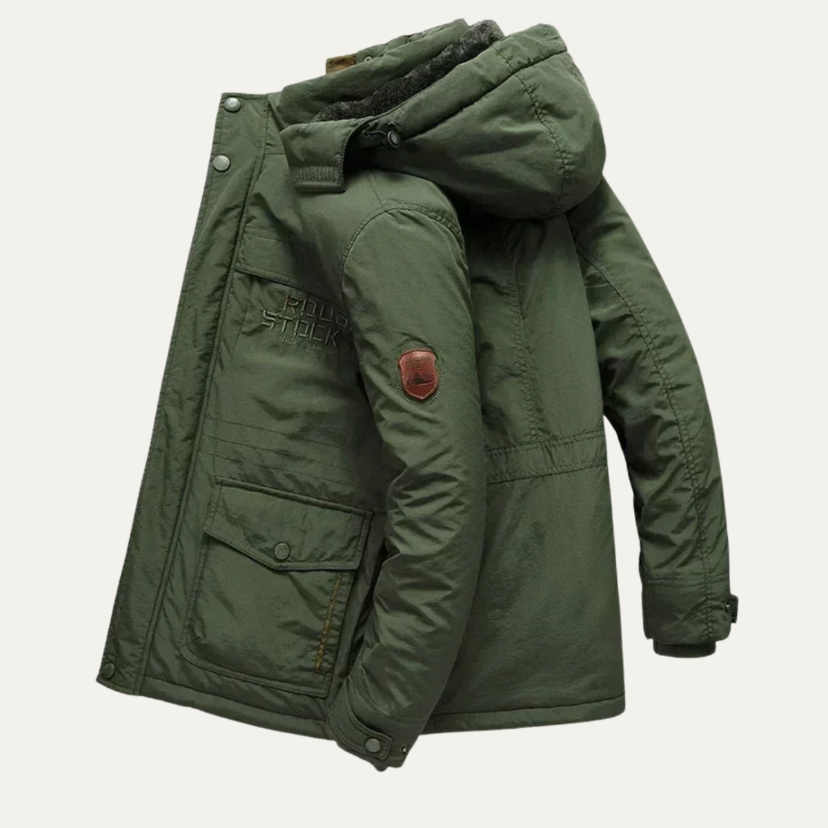 Warm Men's Insulated Hooded Winter Coat Jacket
