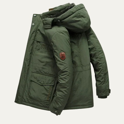 Warm Men's Insulated Hooded Winter Coat Jacket