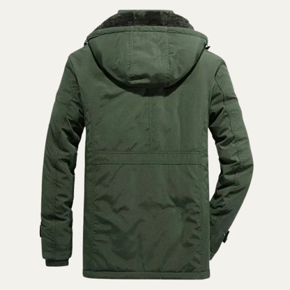 Warm Men's Insulated Hooded Winter Coat Jacket