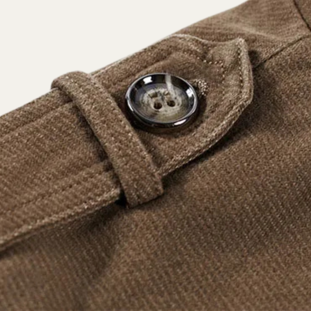Classic Plaid Lined Men's Outdoor Coat
