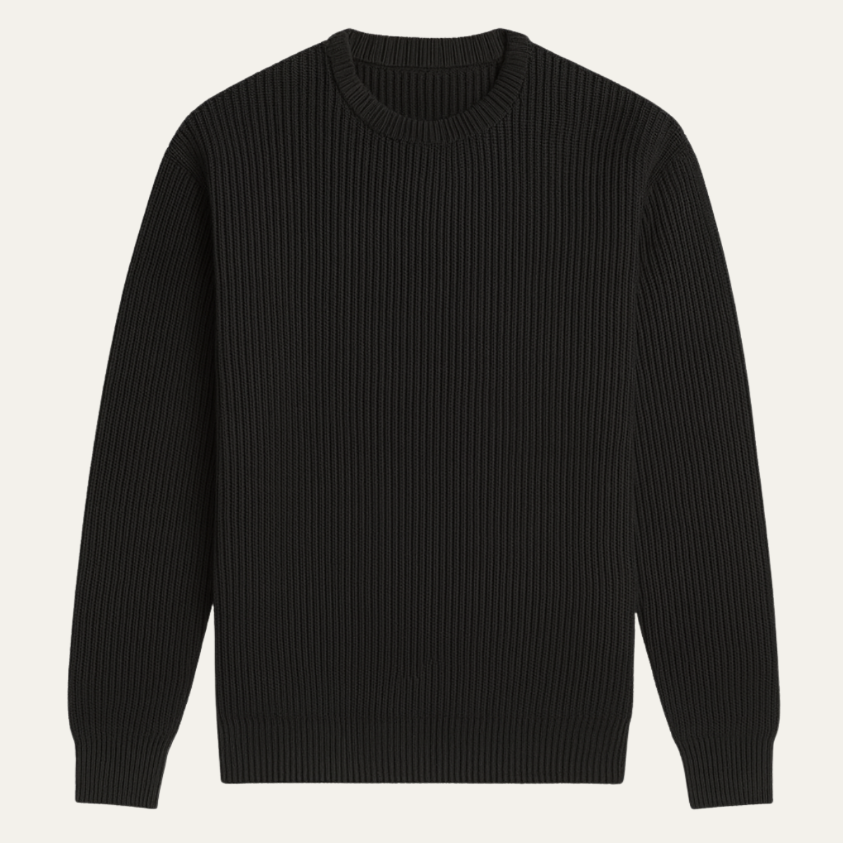 Traditional Men's Cable Knit Crew Neck Sweater - OutfitLondon