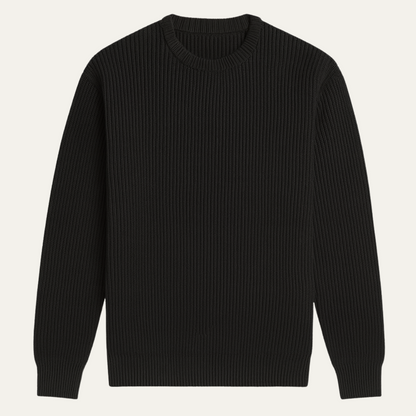 Traditional Men's Cable Knit Crew Neck Sweater - OutfitLondon