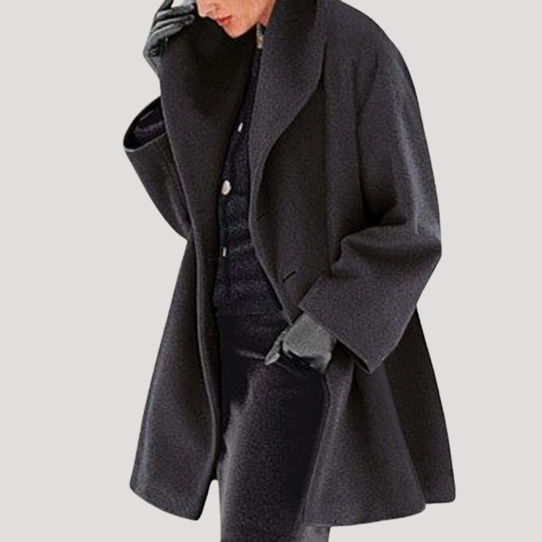 Premium Long Wool Women's Coat - Soft Edition