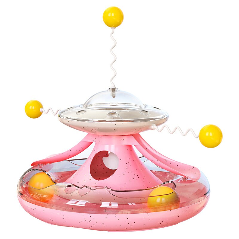 Turntable Cat Toy Puzzle Leakage Food Toy for Cats