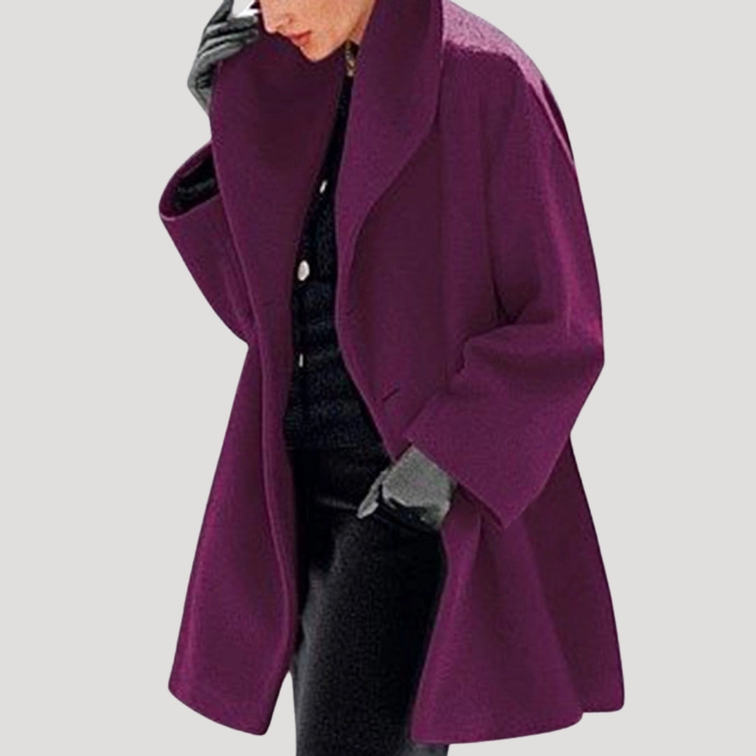 Premium Long Wool Women's Coat - Soft Edition