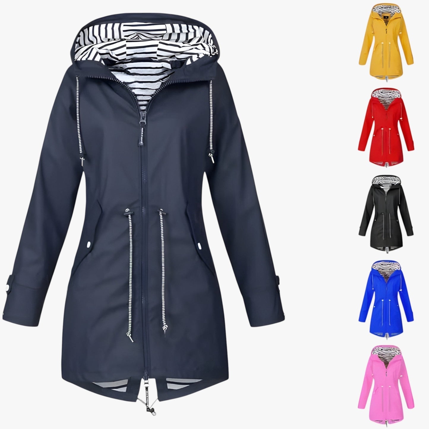 Waterproof Parka Jacket with Adjustable Fit - OutfitLondon