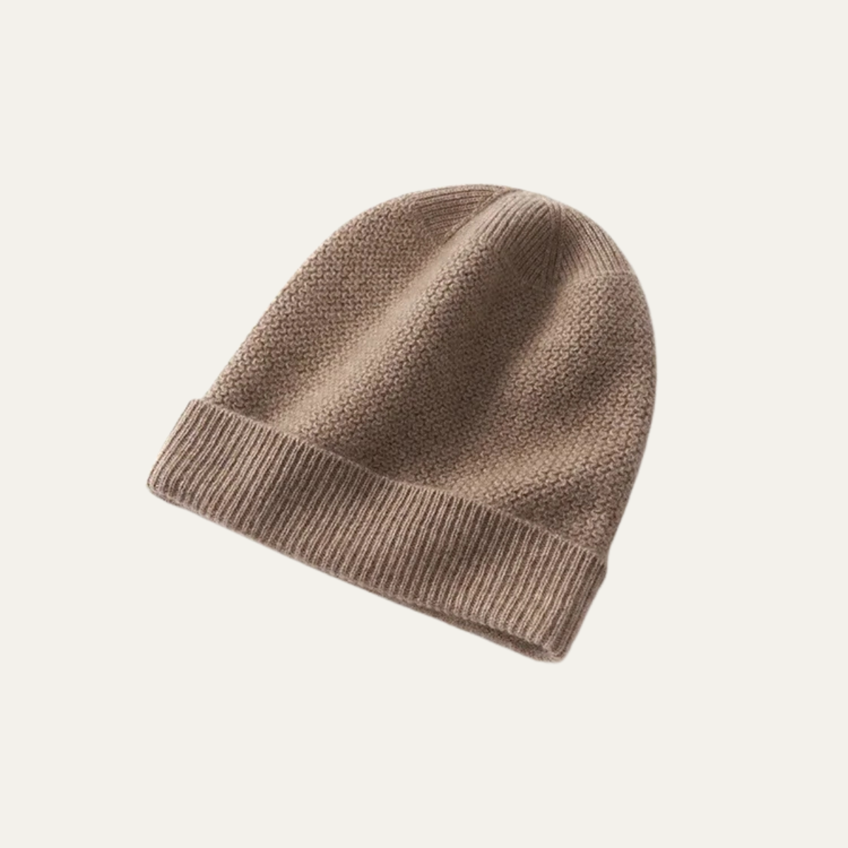 Soft Men's Cashmere Ribbed Winter Beanie Hat - OutfitLondon