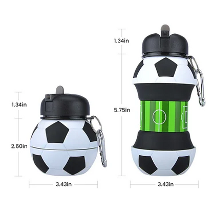 Foldable Football Ball Water Bottle