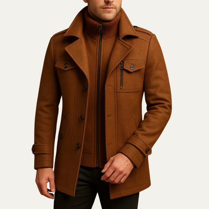 Men's Waterproof Double Breasted Winter Coat